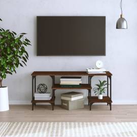 Comodă tv, stejar maro, 102x35x45,5 cm, lemn prelucrat, 3 image