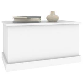 Cutie de depozitare, alb, 70x40x38 cm, lemn prelucrat, 4 image