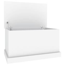 Cutie de depozitare, alb, 70x40x38 cm, lemn prelucrat, 8 image