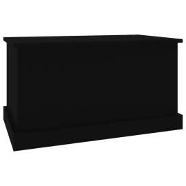 Cutie de depozitare, negru, 70x40x38 cm, lemn prelucrat, 5 image