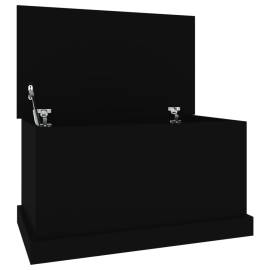 Cutie de depozitare, negru, 70x40x38 cm, lemn prelucrat, 2 image