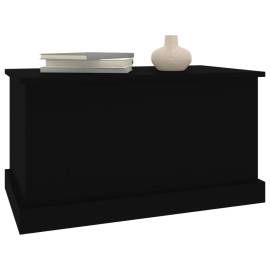 Cutie de depozitare, negru, 70x40x38 cm, lemn prelucrat, 4 image