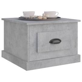 Măsuță de cafea, gri beton, 50x50x35 cm, lemn prelucrat, 4 image