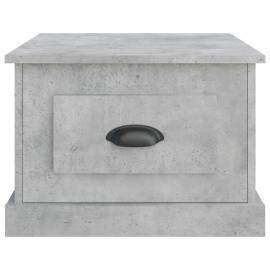 Măsuță de cafea, gri beton, 50x50x35 cm, lemn prelucrat, 6 image