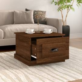 Măsuță de cafea, stejar maro, 50x50x35 cm, lemn prelucrat, 3 image