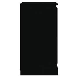 Servantă, negru, 37,5x35,5x67,5 cm, lemn prelucrat, 8 image
