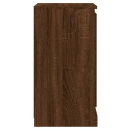 Servantă, stejar maro, 37,5x35,5x67,5 cm, lemn prelucrat, 8 image