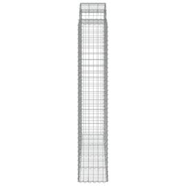 Coșuri gabion arcuite, 2 buc, 200x50x220/240cm, fier galvanizat, 5 image