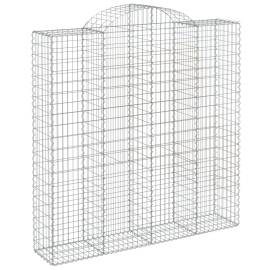 Coșuri gabion arcuite, 3 buc 200x50x200/220 cm, fier galvanizat, 3 image