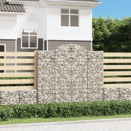 Coșuri gabion arcuite 10 buc, 200x50x180/200cm, fier galvanizat