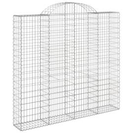 Coșuri gabion arcuite 10 buc, 200x50x180/200cm, fier galvanizat, 3 image