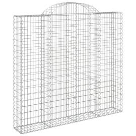 Coșuri gabion arcuite 8 buc, 200x50x180/200 cm, fier galvanizat, 3 image