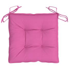 Perne pentru scaun, 4 buc., roz, 40x40x7 cm, material textil, 4 image