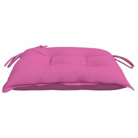 Perne pentru scaun, 4 buc., roz, 40x40x7 cm, material textil, 6 image