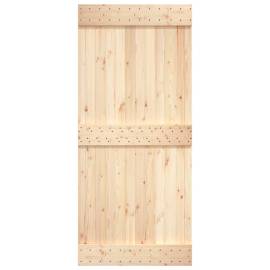 Ușă de hambar, 100x210 cm, lemn masiv de pin, 5 image