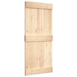 Ușă de hambar, 100x210 cm, lemn masiv de pin, 2 image