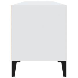 Comodă tv, alb, 100x34,5x44,5 cm, lemn prelucrat, 7 image