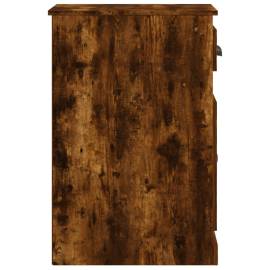 Dulap lateral, sertar, stejar afumat, 40x50x75cm lemn prelucrat, 7 image