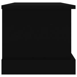 Raft de depozitare, negru, 50x30x28 cm, lemn prelucrat, 7 image