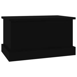 Raft de depozitare, negru, 50x30x28 cm, lemn prelucrat, 5 image