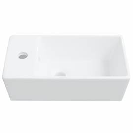 Chiuvetă ceramică pătrată, cu robinet (nu se vinde individual), 4 image