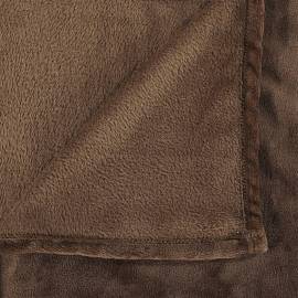 Pătură, maro cacao, 200x240 cm, poliester, 4 image
