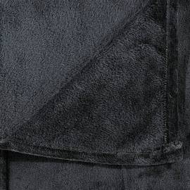 Pătură, negru, 130x170 cm, poliester, 4 image