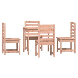 Set cu masă de grădină, 5 piese, lemn masiv douglas, 5 image