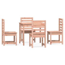 Set cu masă de grădină, 5 piese, lemn masiv douglas, 2 image