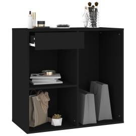 Dulap pentru cosmetice, negru, 80x40x75 cm, lemn prelucrat, 7 image