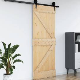 Ușă, 85x210 cm, lemn masiv de pin, 4 image