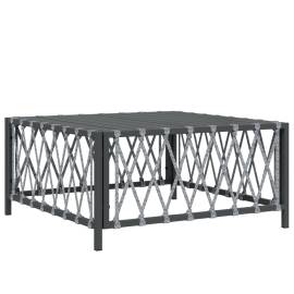 Set mobilier de grădină cu perne, 11 piese, antracit, oțel, 5 image