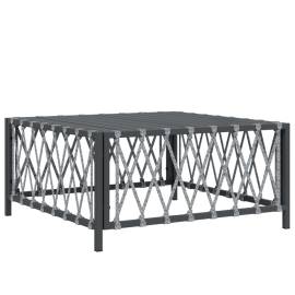 Set mobilier de grădină cu perne, 7 piese, antracit, oțel, 5 image