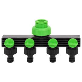 Adaptor pentru robinet 4 căi verde/negru 19,5x6x11 cm abs și pp, 2 image