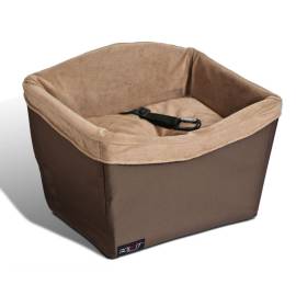428416 happy ride pet booster seat "tagalong" l brown, 2 image