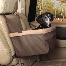 428416 happy ride pet booster seat "tagalong" l brown, 4 image