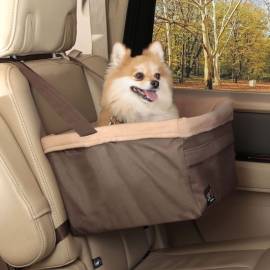 428416 happy ride pet booster seat "tagalong" l brown, 7 image