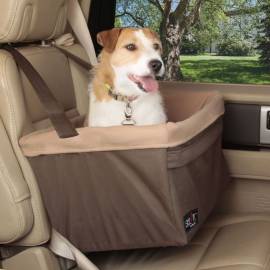 428416 happy ride pet booster seat "tagalong" l brown, 5 image