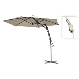 Progarden umbrelă de soare suspendată, gri taupe, 300 cm, 2 image