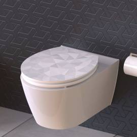 SchÜtte scaun toaletă diamond cu închidere silențioasă extralucios mdf