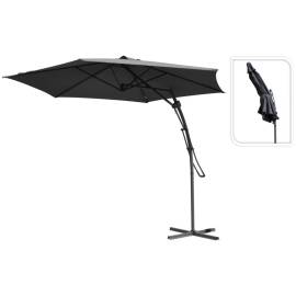 Progarden umbrelă de soare suspendată, gri închis, 300 cm, 2 image