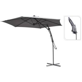 Progarden umbrelă de soare suspendată, gri, 300 cm