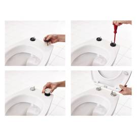 Ridder capac toaletă generation, alb, închidere silențioasă 2119101, 7 image