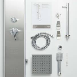 SchÜtte panou de duș baterie cu monocomandă tahiti, oțel inoxidabil, 6 image