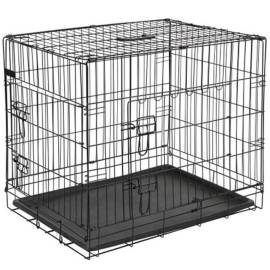 @pet cușcă transport câini, negru, 107x70x77,5 cm, metal, 15004, 2 image