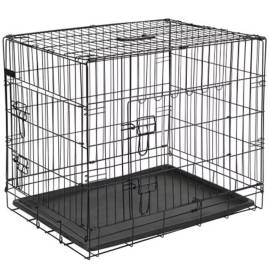 @pet cușcă transport câini, negru, 50,8x30,5x35,5 cm, metal 15006, 2 image