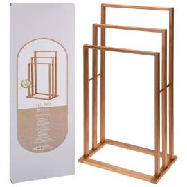 Bathroom solutions suport de prosoape cu 3 bare, bambus, 2 image