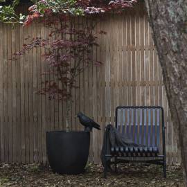 Capi jardinieră în formă de ou urban smooth, negru, 54x52 cm, kbl935, 4 image