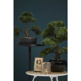 Emerald ficus artificial mini bonsai, verde, 47 cm 420006, 3 image