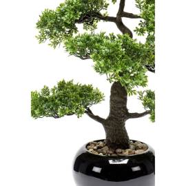 Emerald ficus artificial mini bonsai, verde, 47 cm 420006, 2 image